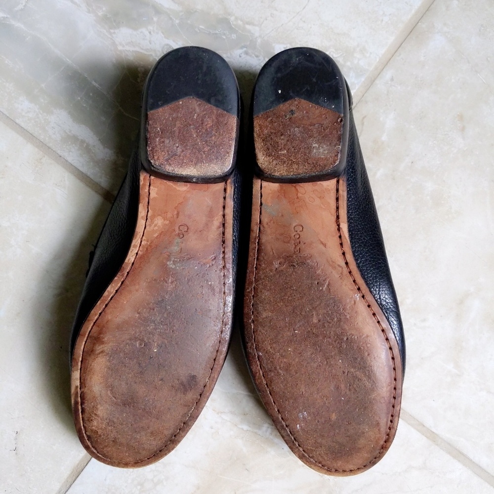 Vtg Cole Haan Woven Leather Driver Loafers 8 - Picture 5 of 5